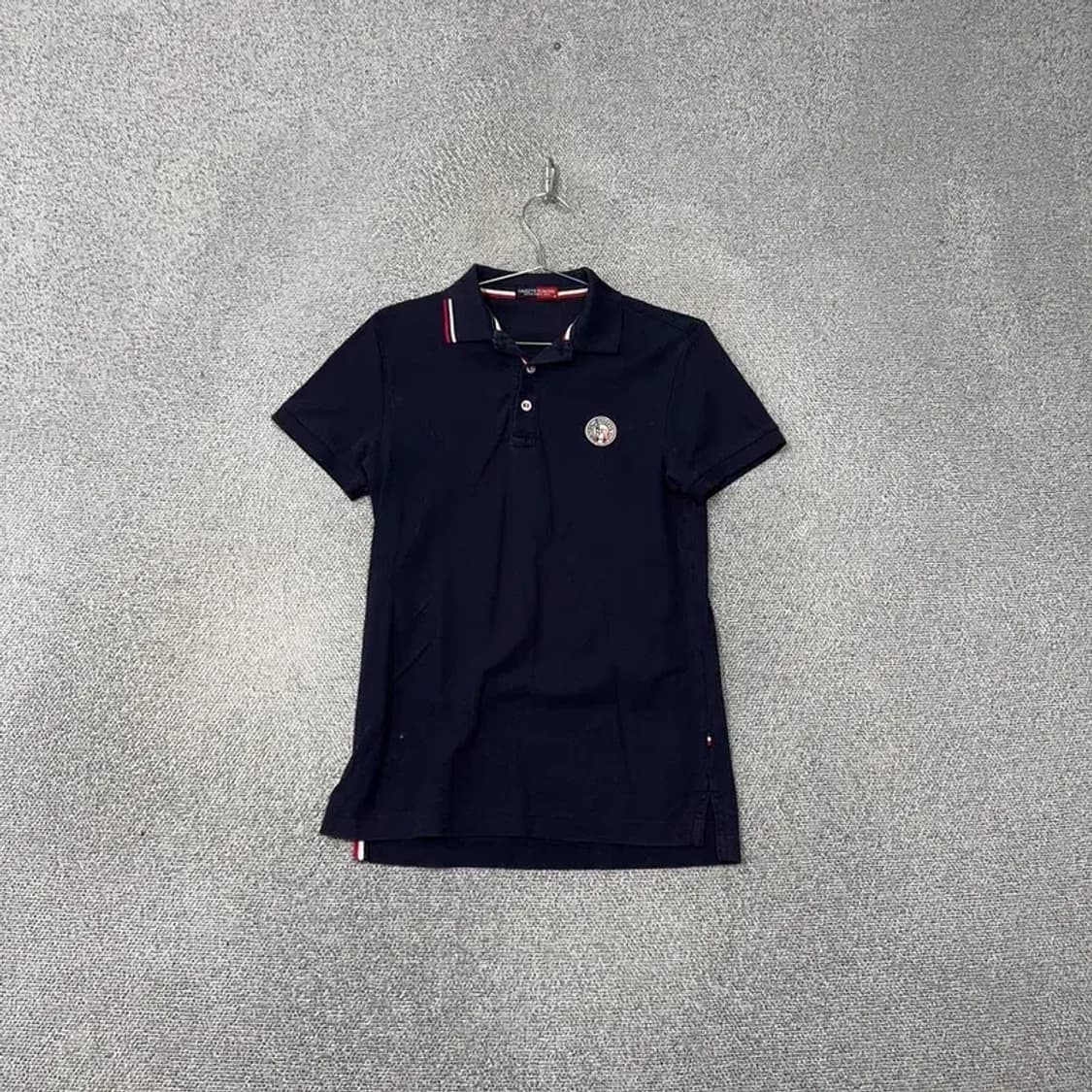 해지스 로윙 로고 클래식 네이비 반팔 카라티 95 상품이미지1