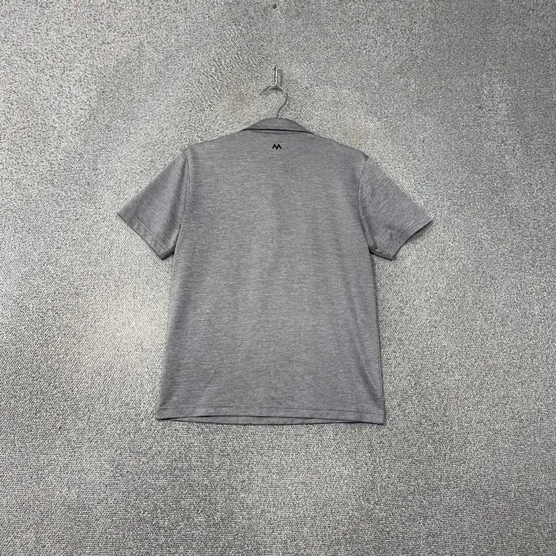 밀레 로고 그레이 등산 기능성 반팔 카라티 95 상품이미지2