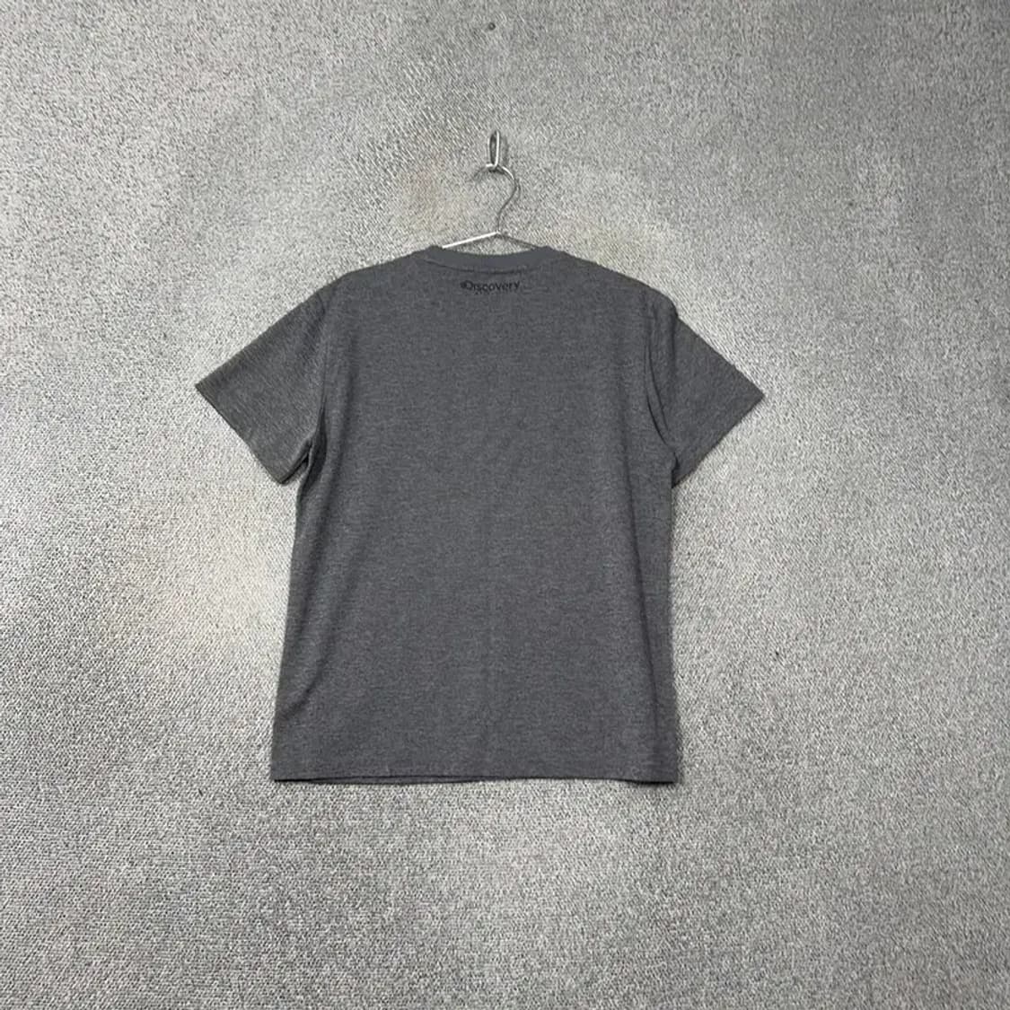 디스커버리 프린팅 로고 기능성 남성 그레이 반팔 티 105 상품이미지2