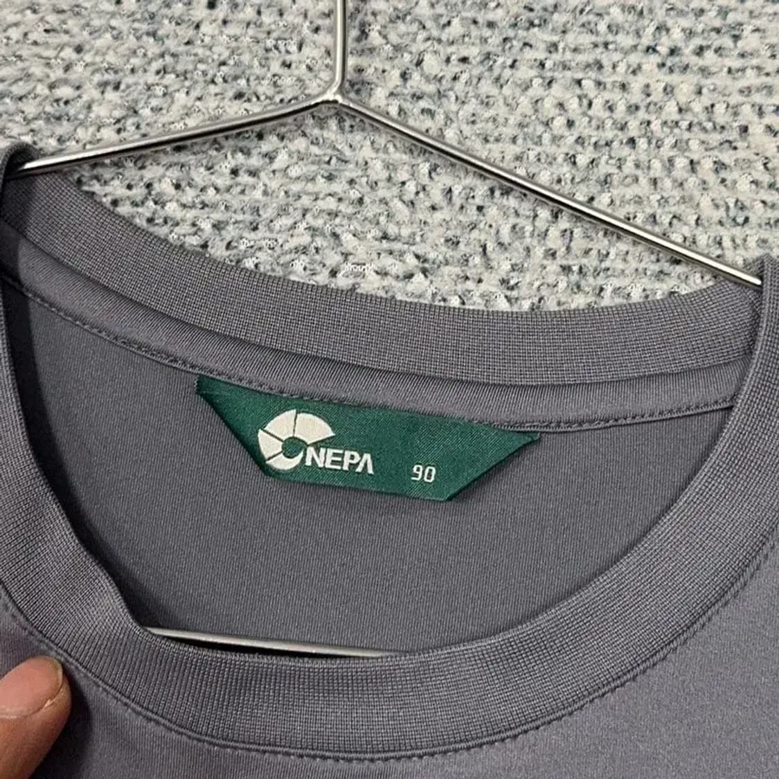 네파 프린팅 그레이 여성 기능성 반팔 티 90 상품이미지3