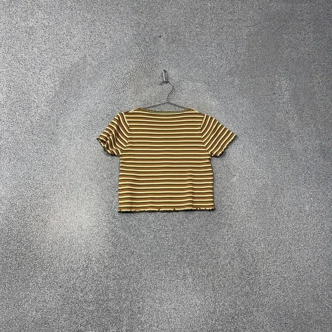 에잇세컨즈 캐주얼 스트라이프 크롭 반팔 가디건 F 상품이미지2