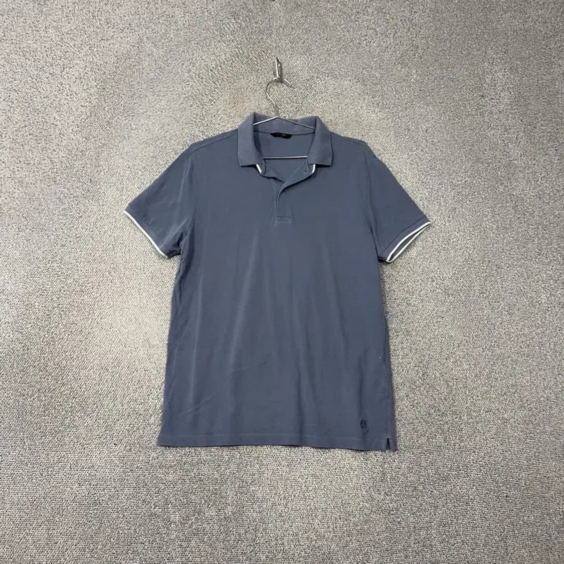 마시모두띠 네이비 무지 남성 반팔 카라티 L 상품이미지1