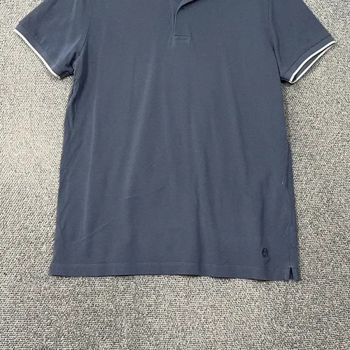 마시모두띠 네이비 무지 남성 반팔 카라티 L 상품이미지4