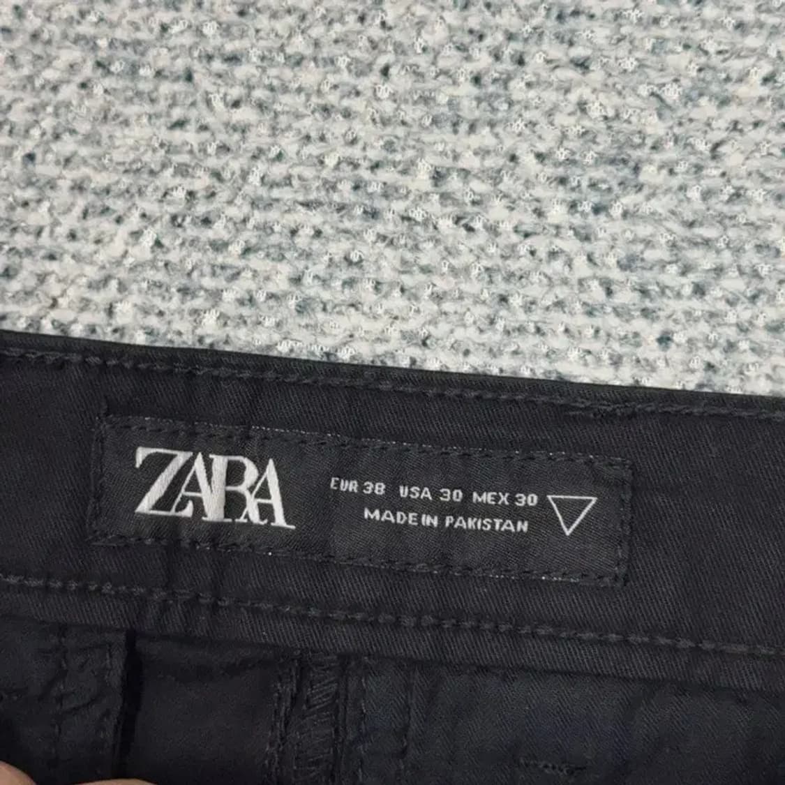 자라 남성 캐주얼 블랙 데님팬츠 30 상품이미지5