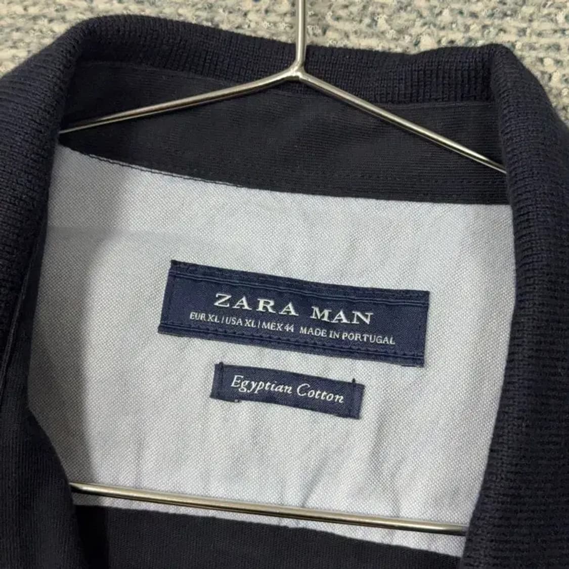 자라 네이비 캐주얼 반팔 셔츠 XL 상품이미지6