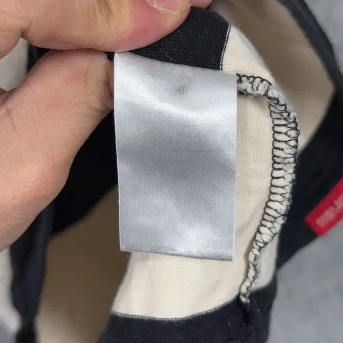 캉골 스트라이프 블랙 캐주얼 로고 남성 반팔티 L 상품이미지4