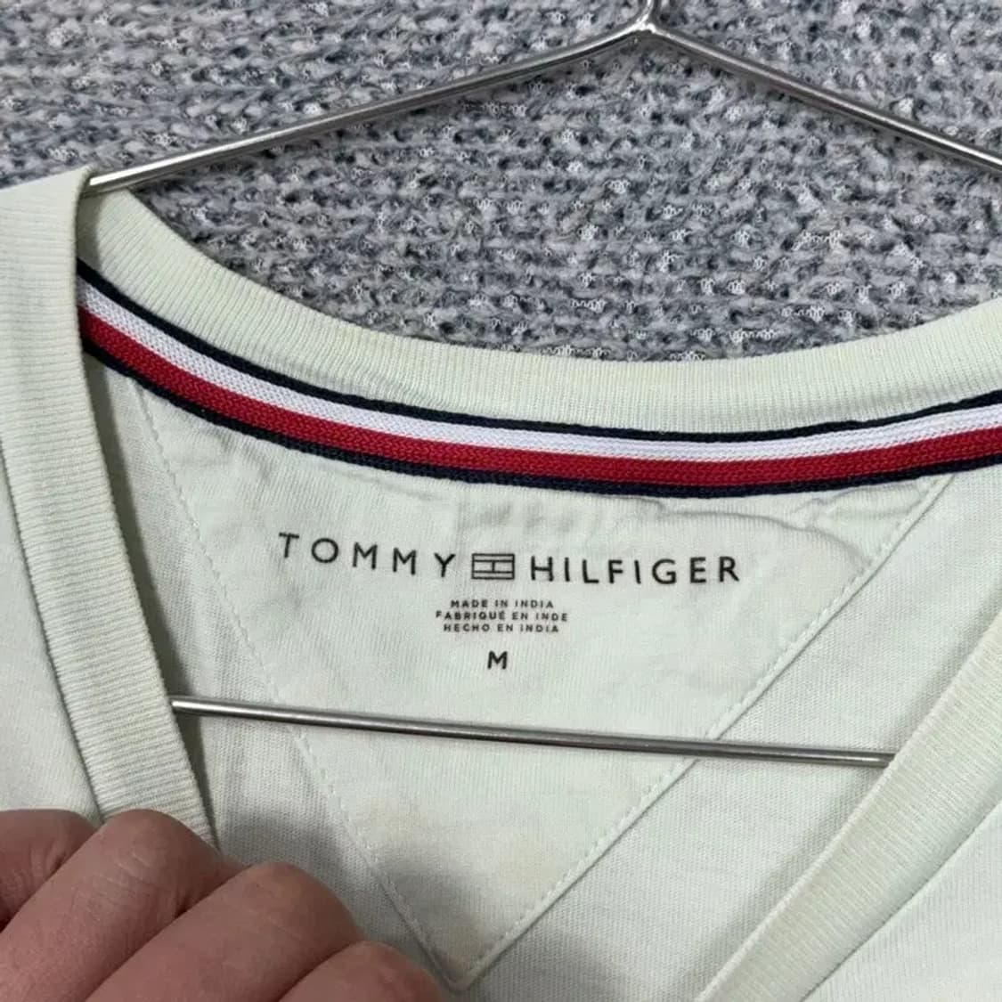 타미힐피거 라이트 그린 캐주얼 로고 반팔티 M 상품이미지3