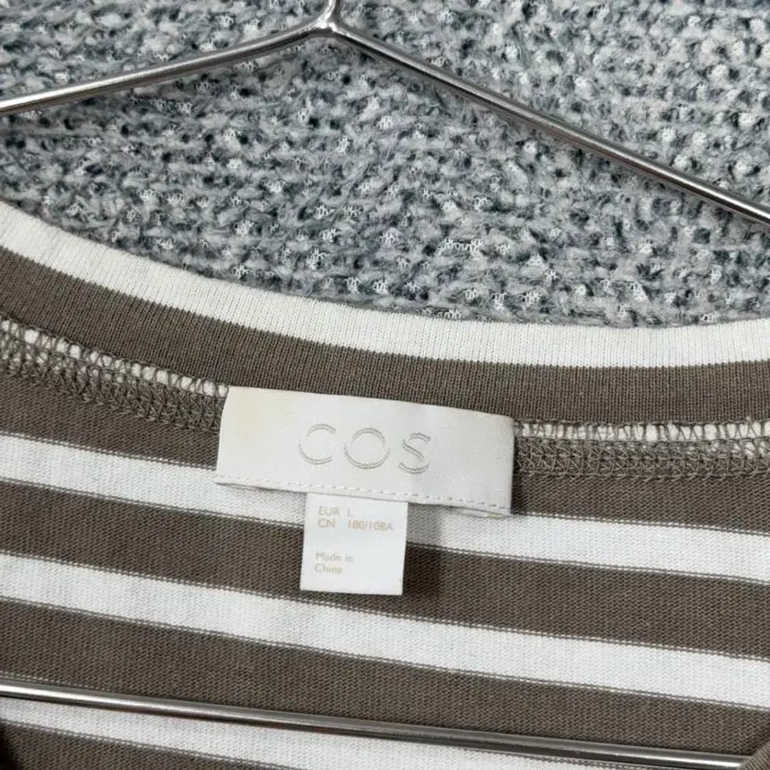 코스 남성 캐주얼 스트라이프 반팔티 L 상품이미지5