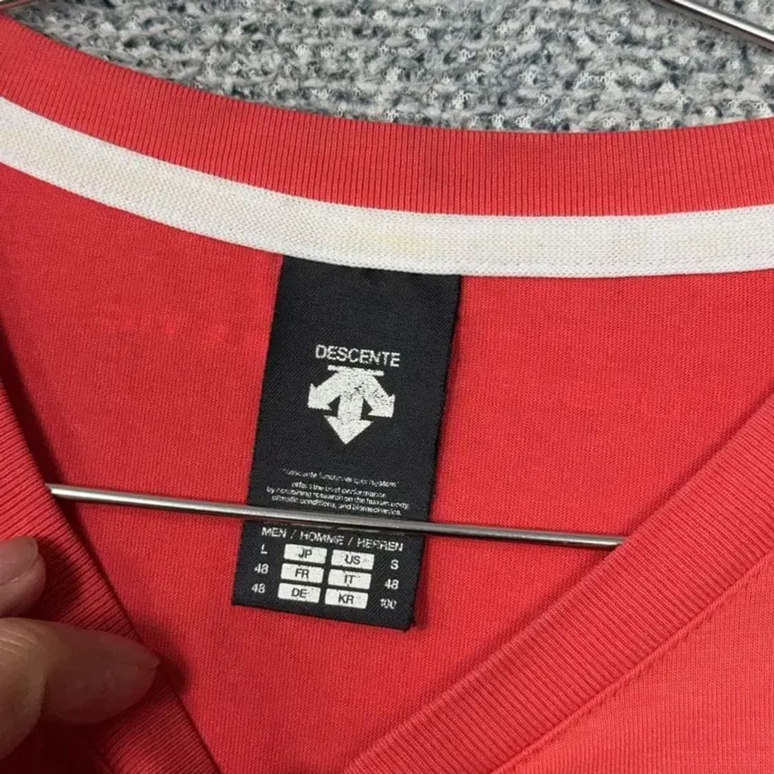 데상트 코랄 캐주얼 로고 긴팔티 L 상품이미지3