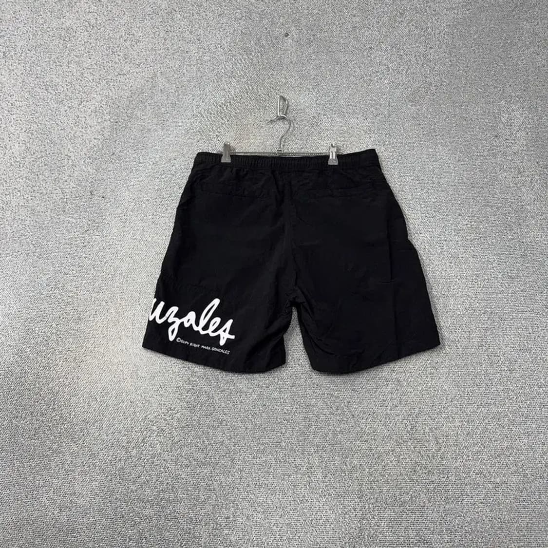 마크곤잘레스 로고 프린팅 블랙 반바지 LARGE 상품이미지2