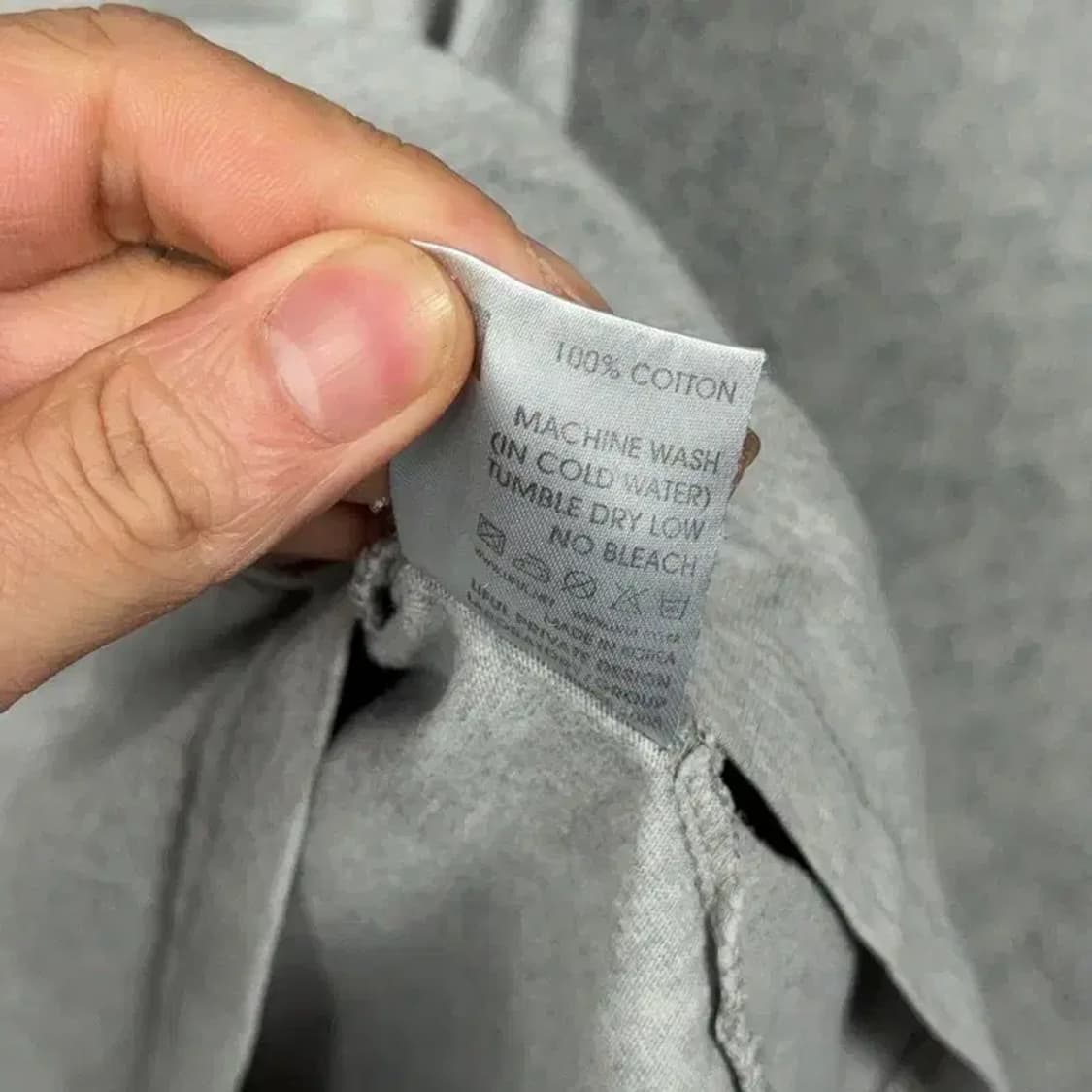 라이풀 프린팅 라이트 그레이 반팔 티 MEDIUM 상품이미지4