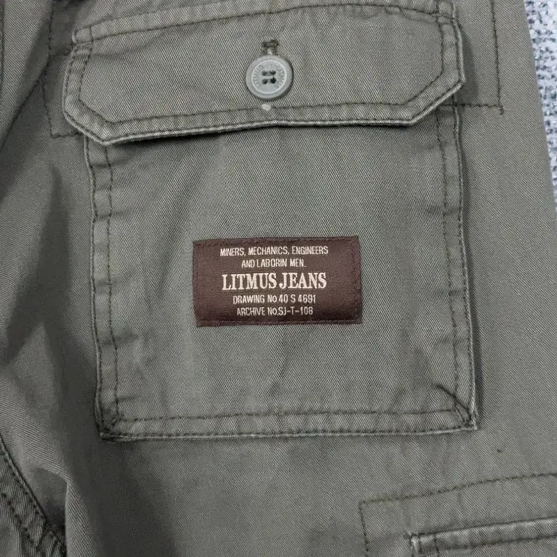 여성 빈티지 Y2K 카키 카고팬츠 28 상품이미지5