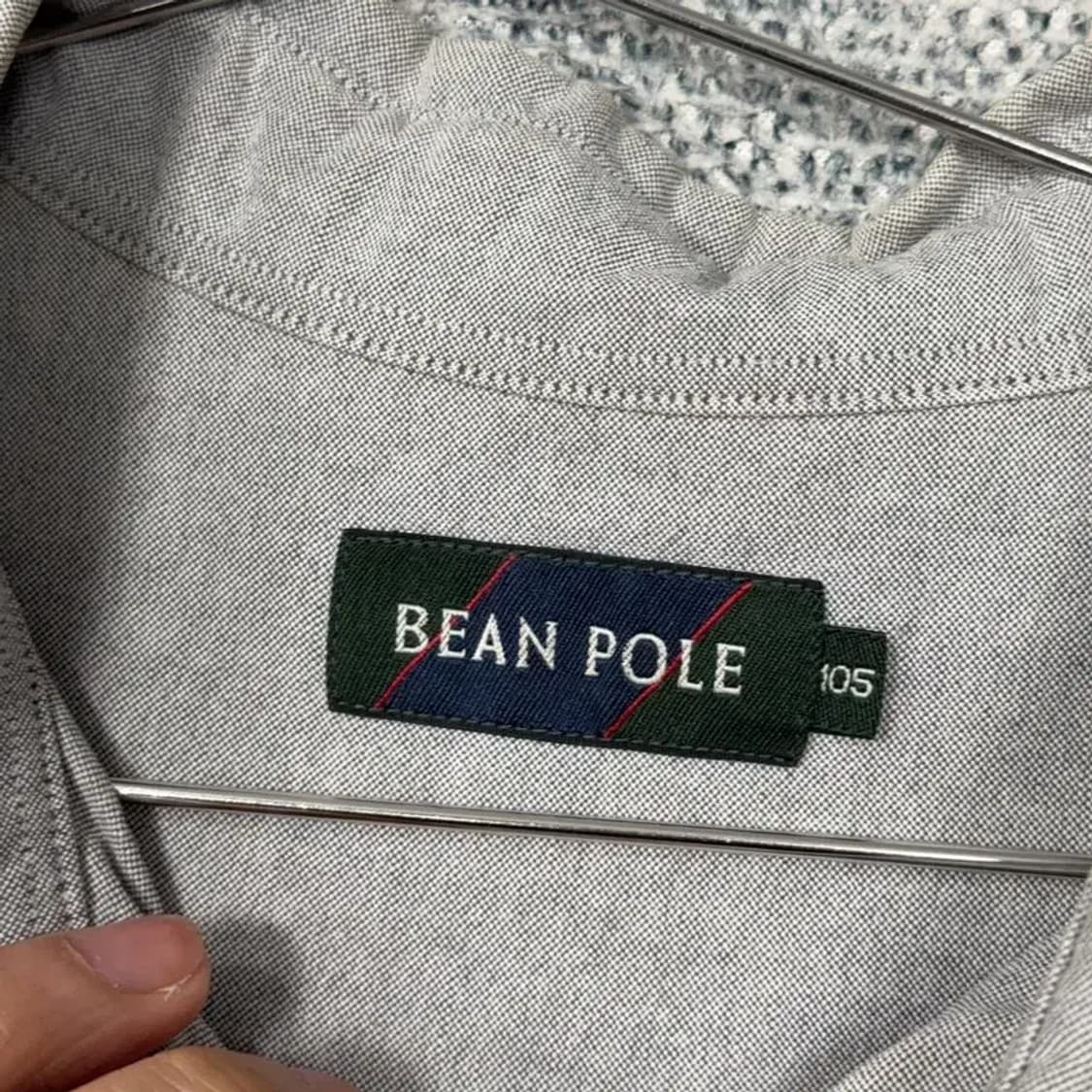 빈폴 라이트 그레이 로고 캐주얼 남성 반팔 셔츠 105 상품이미지5