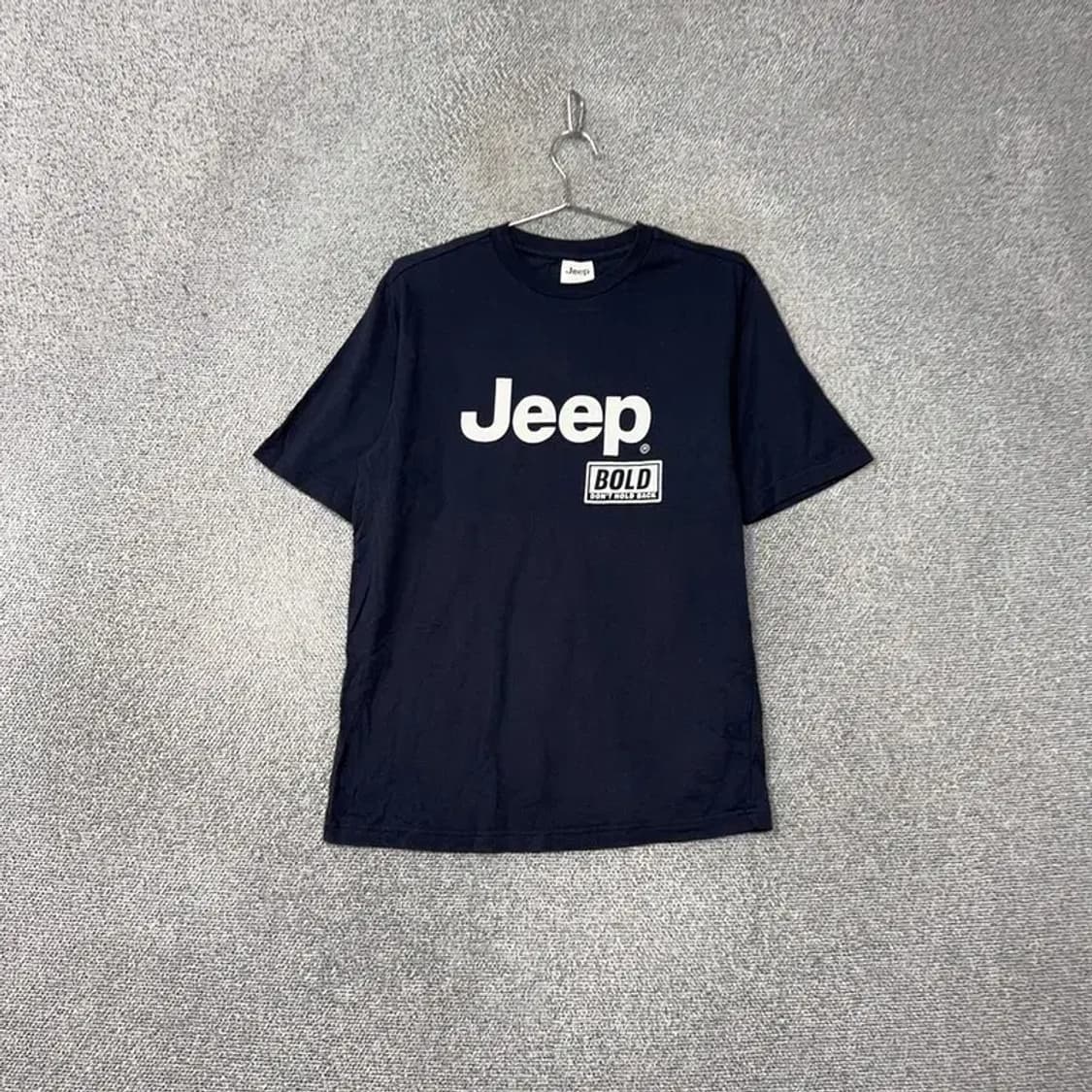 지프 프린팅 네이비 캐주얼 로고 반팔티 M 상품이미지1
