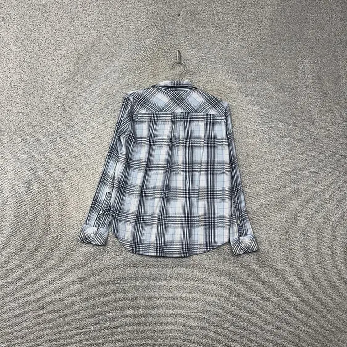 갭 체크 라이트 블루 여성 셔츠 S 상품이미지2