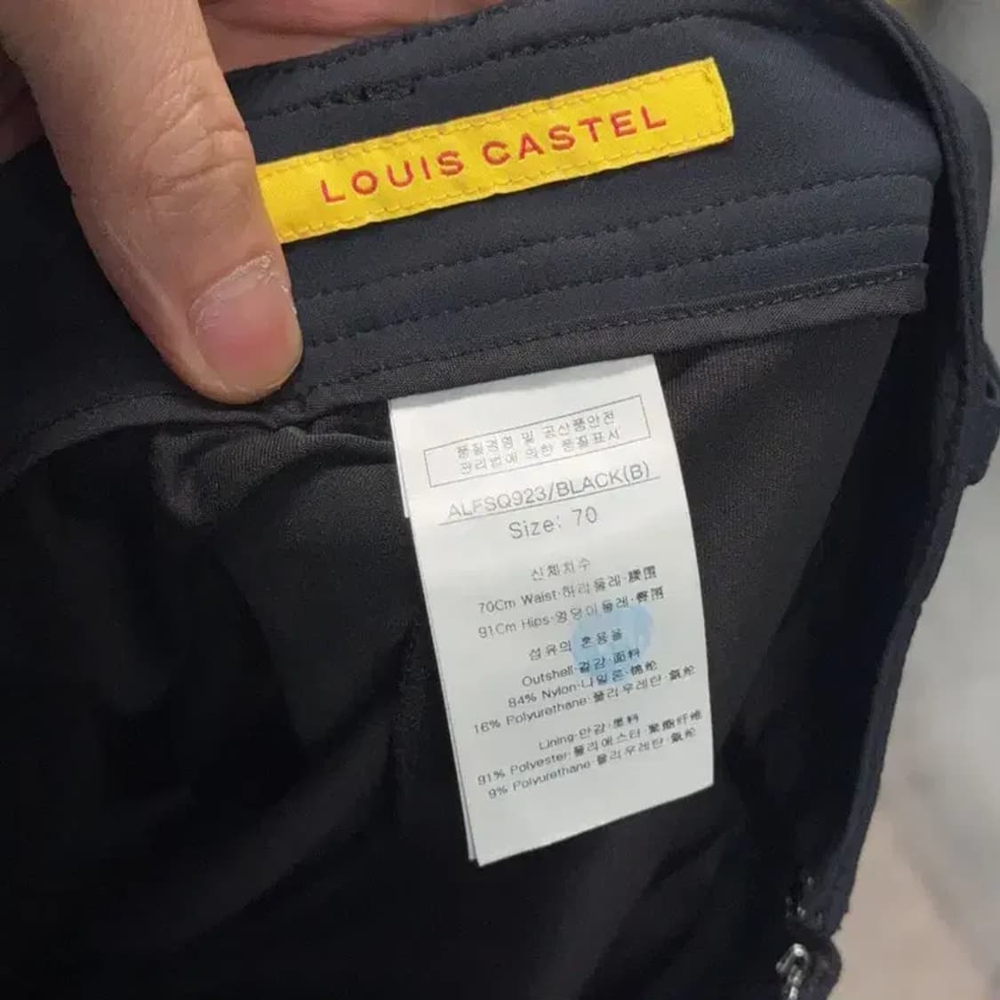 루이까스텔 여성 골프 블랙 스커트 70 상품이미지3
