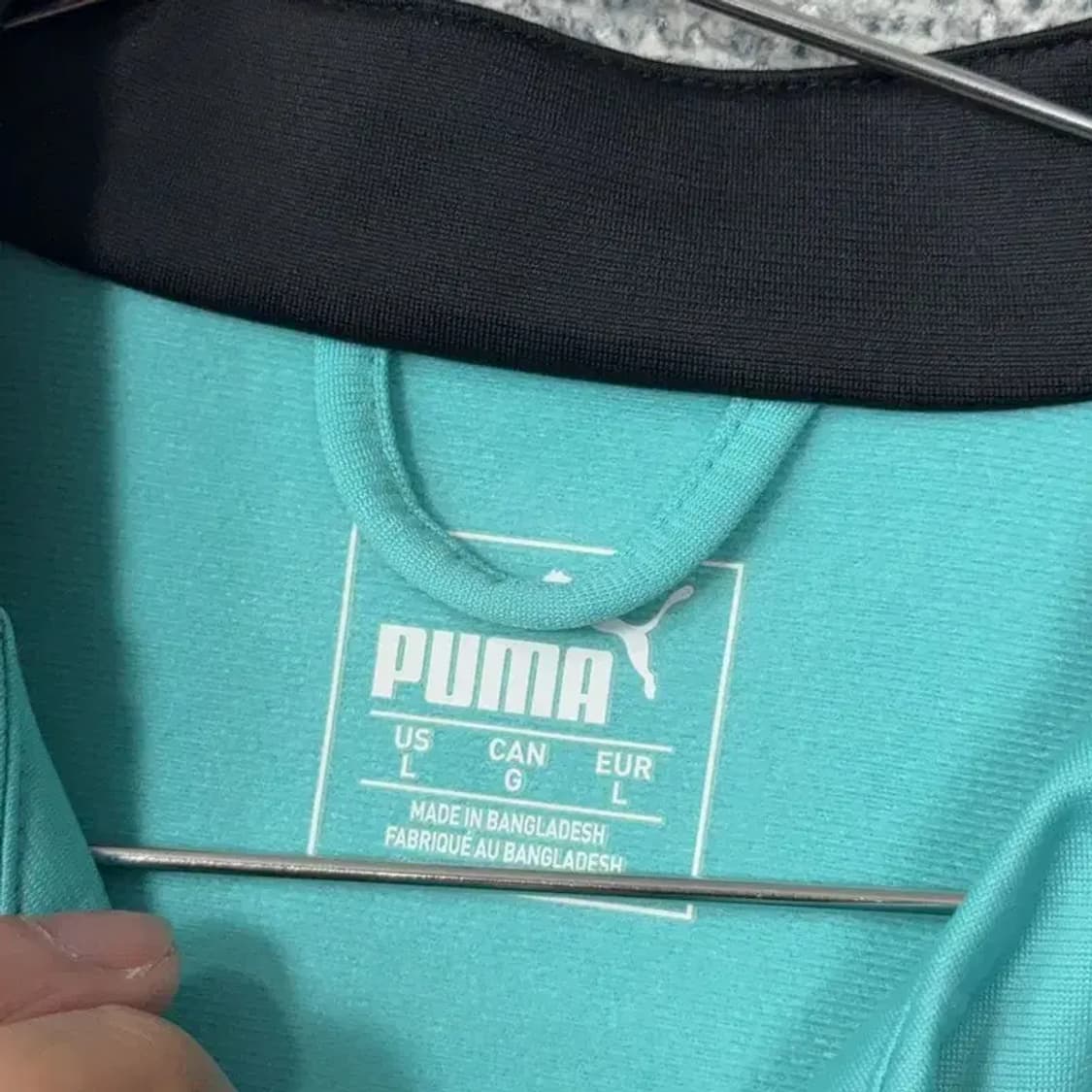 푸마 민트 로고 남성 기능성 집업 L 상품이미지4