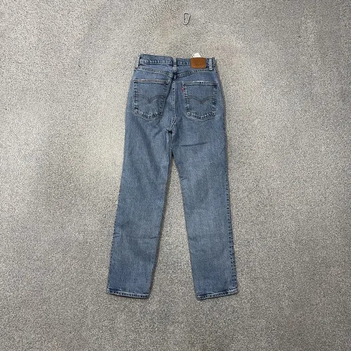 리바이스 여성 슬림 스트레이트 연청 데님 청바지 27 상품이미지2