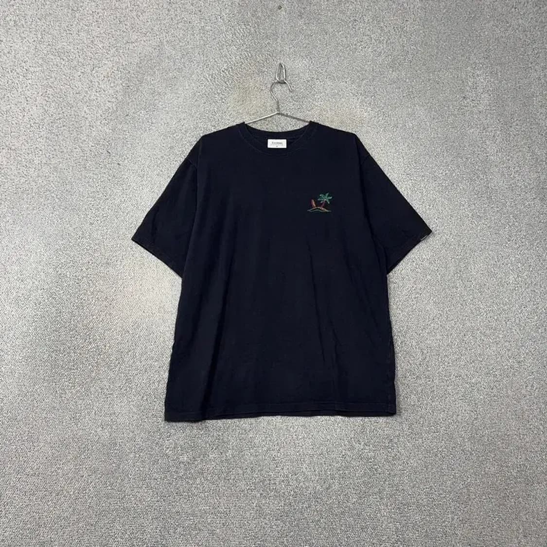 커버낫 네이비 로고 프린팅 남성 반팔티 XL 상품이미지1