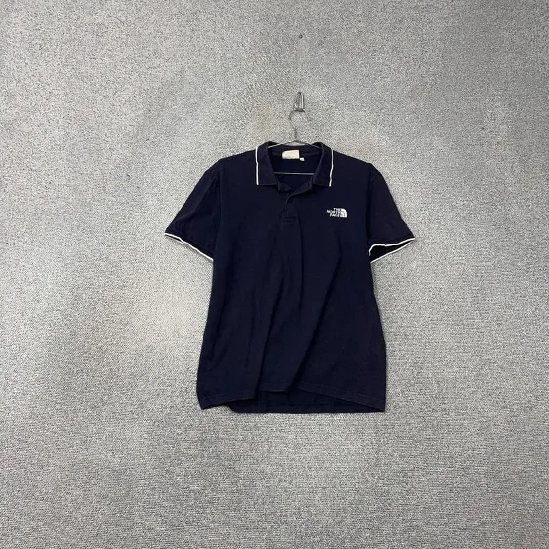 노스페이스 네이비 로고 남성 반팔 카라티 105 상품이미지1