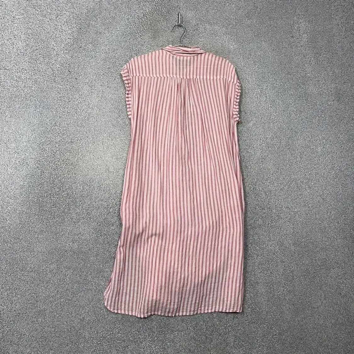 자라 스트라이프 라이트 핑크 민소매 원피스 XS 상품이미지2
