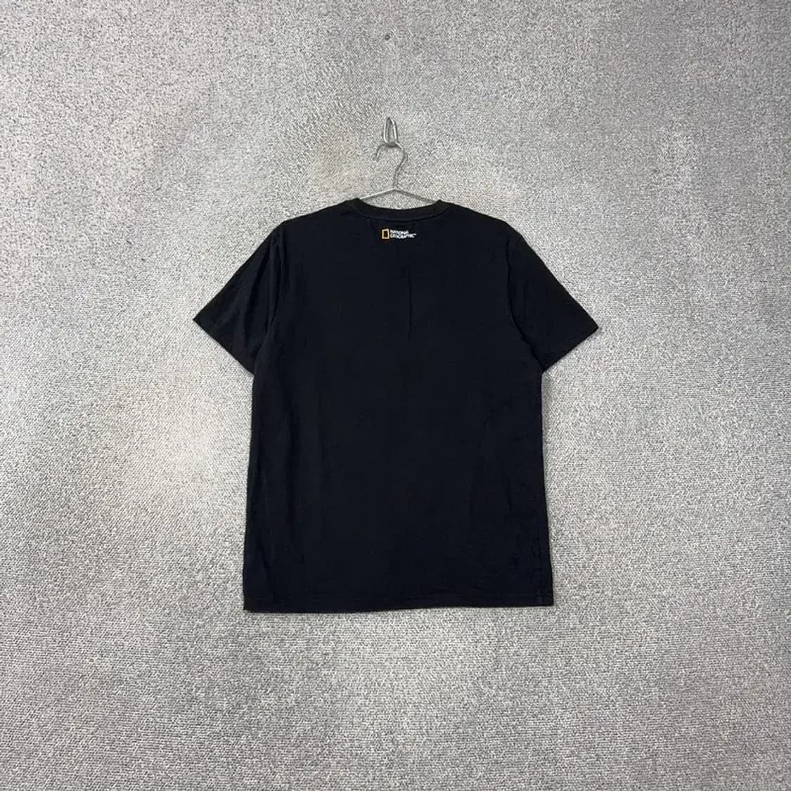 내셔널지오그래픽 캐주얼 로고 블랙 반팔티 XL 상품이미지2