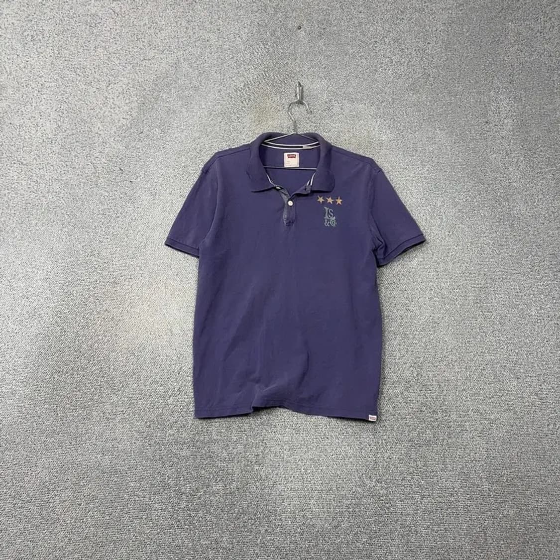 리바이스 네이비 빈티지 로고 남성 반팔 카라티 L 상품이미지1