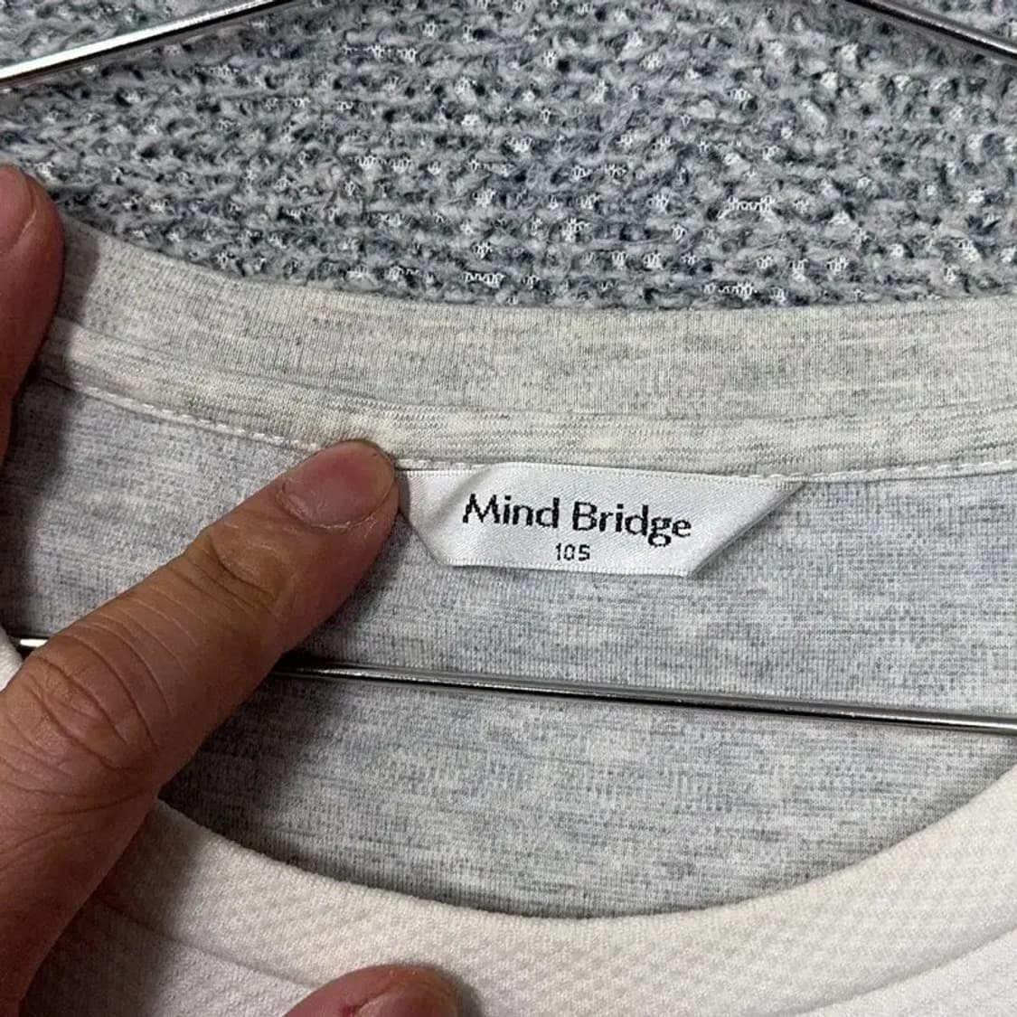 마인드브릿지 크림 남성 캐주얼 반팔 티 105 상품이미지3