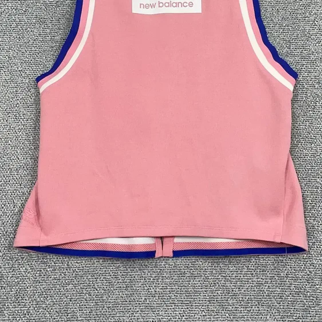 뉴발란스 프린팅 라이트 핑크 민소매 M 상품이미지4