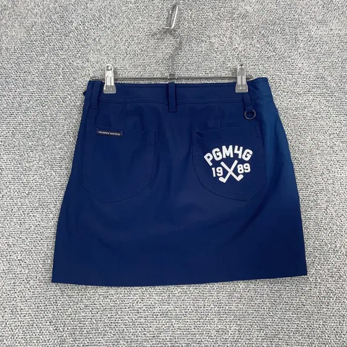 파리게이츠 로고 블루 여성 골프 스커트 61-86 상품이미지2