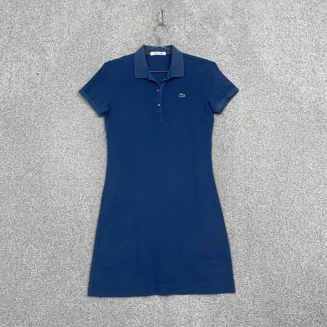 라코스테 네이비 로고 여성 반팔 카라 원피스 95 상품이미지1