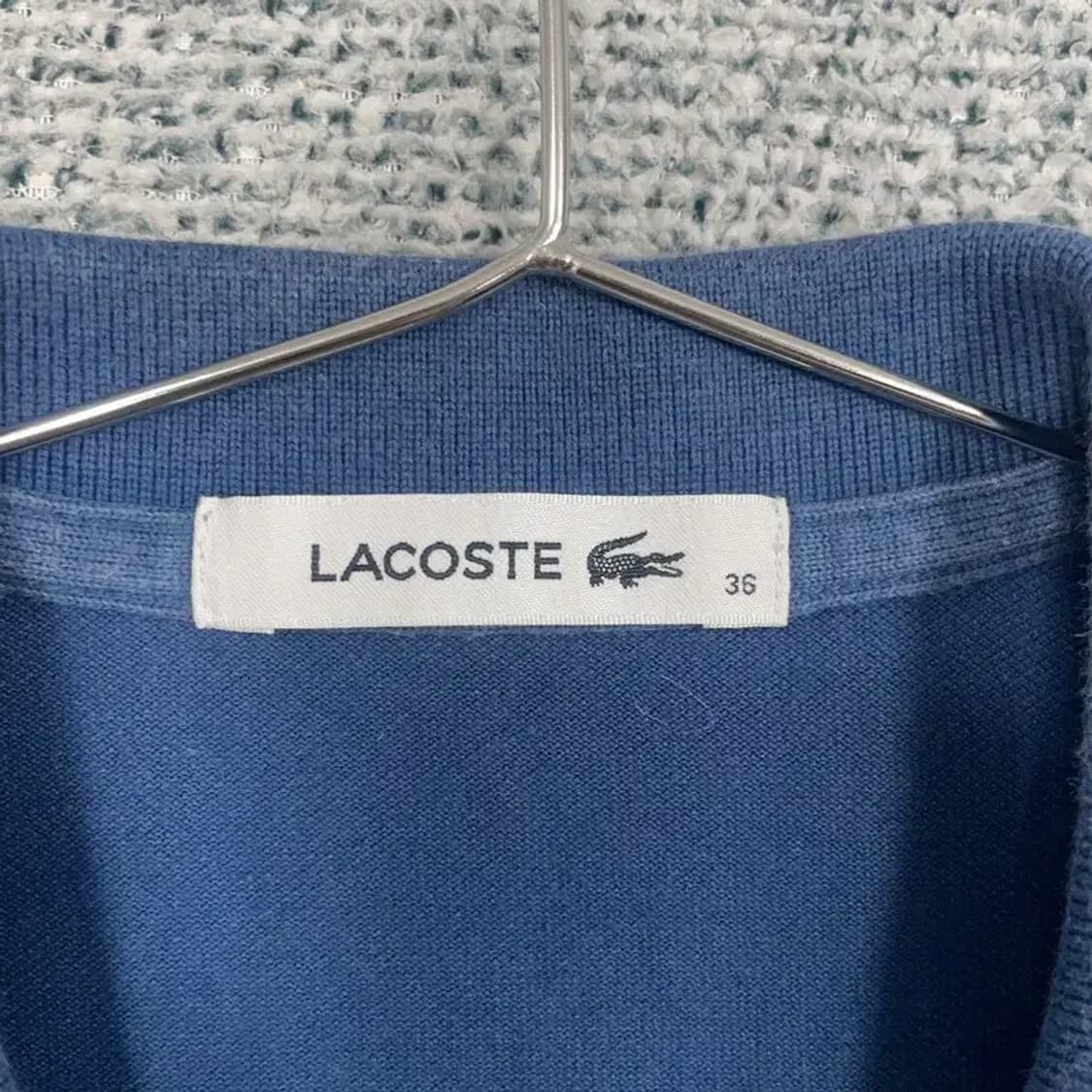 라코스테 네이비 로고 여성 반팔 카라 원피스 95 상품이미지6