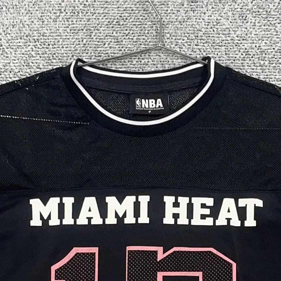 NBA 마이애미 히트 로고 여성 유니폼 반팔 F 상품이미지3