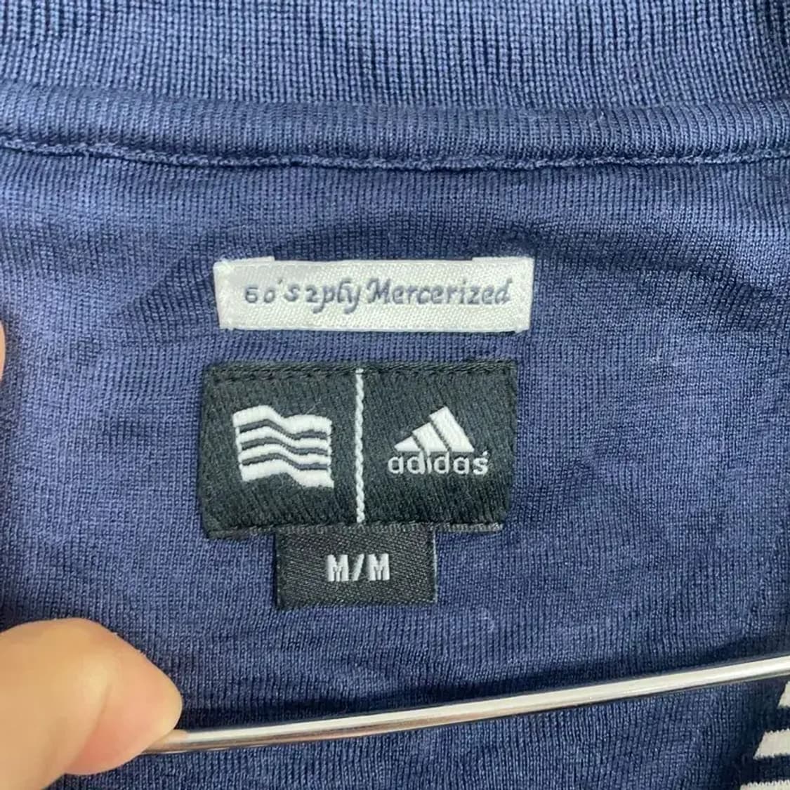 아디다스 골프 여성 스트라이프 반팔 카라티 M/M 상품이미지4