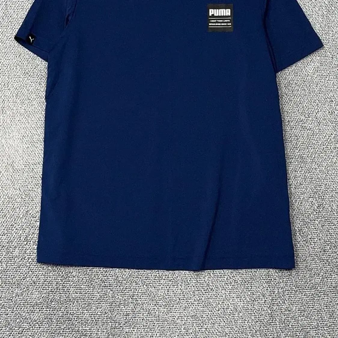 푸마 네이비 로고 운동 기능성 반팔티 L 상품이미지4