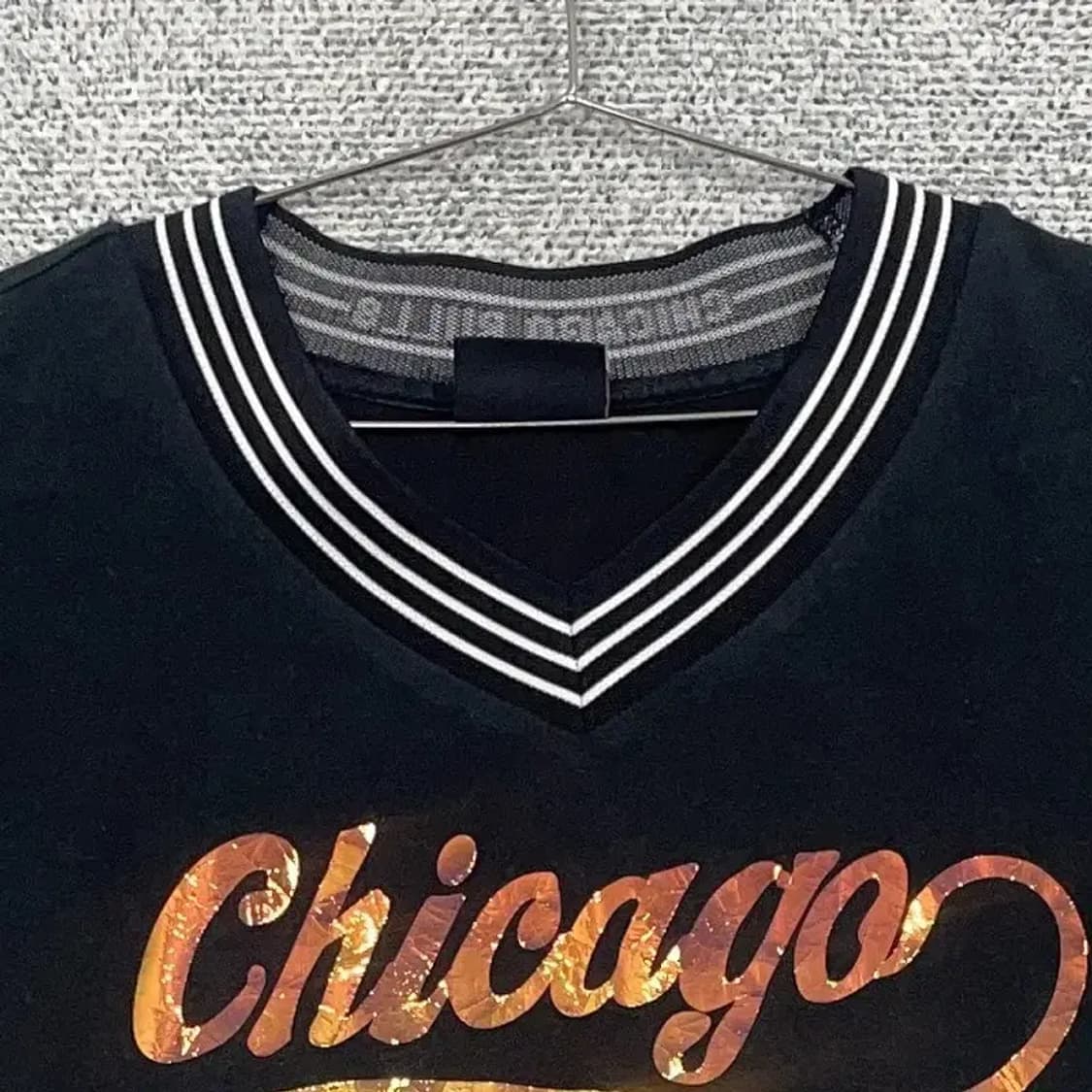 NBA 시카고불스 단가라 브이넥 반팔티 S 상품이미지3