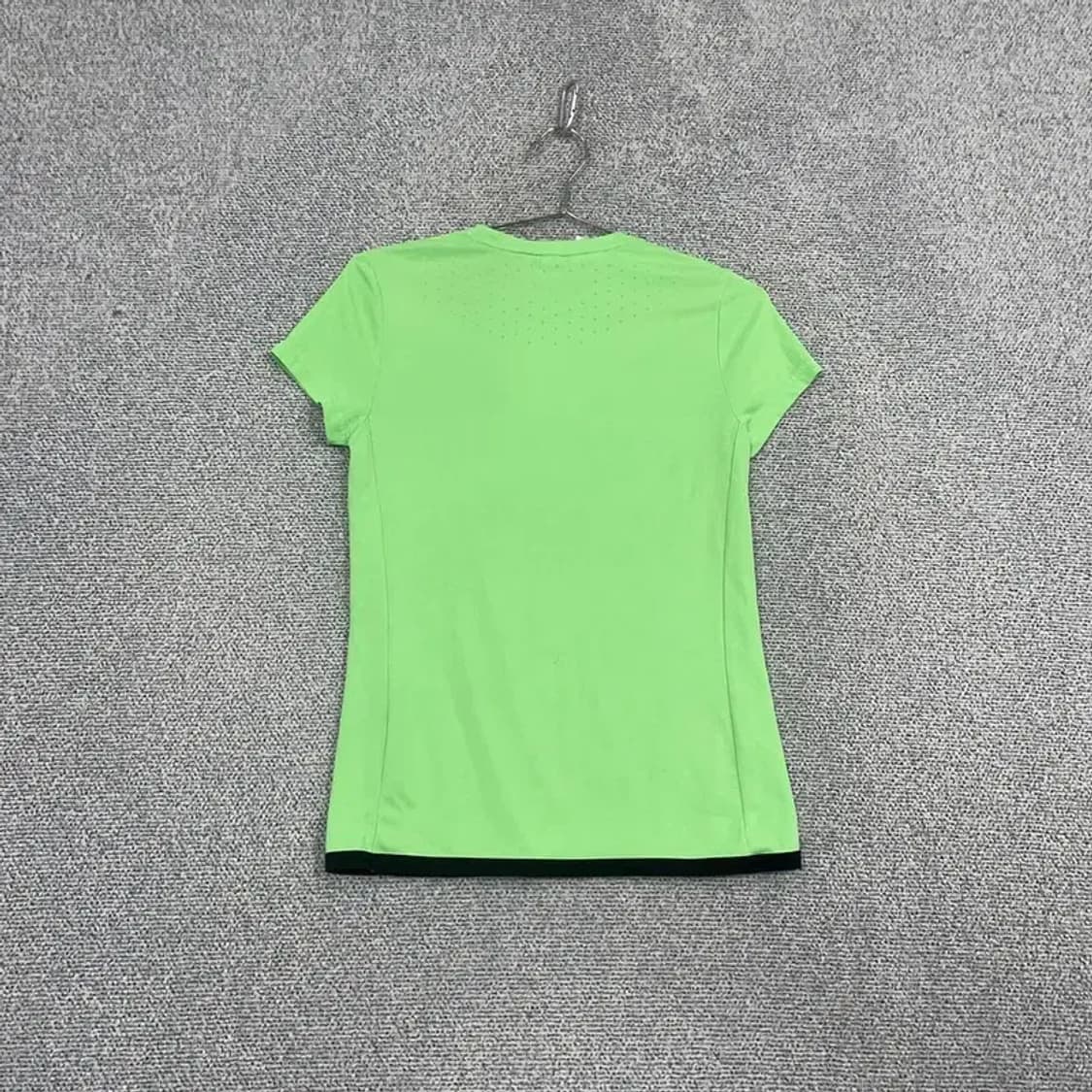 아디다스 라이트 그린 로고 삼선 여성 기능성 반팔 티 XS 상품이미지2