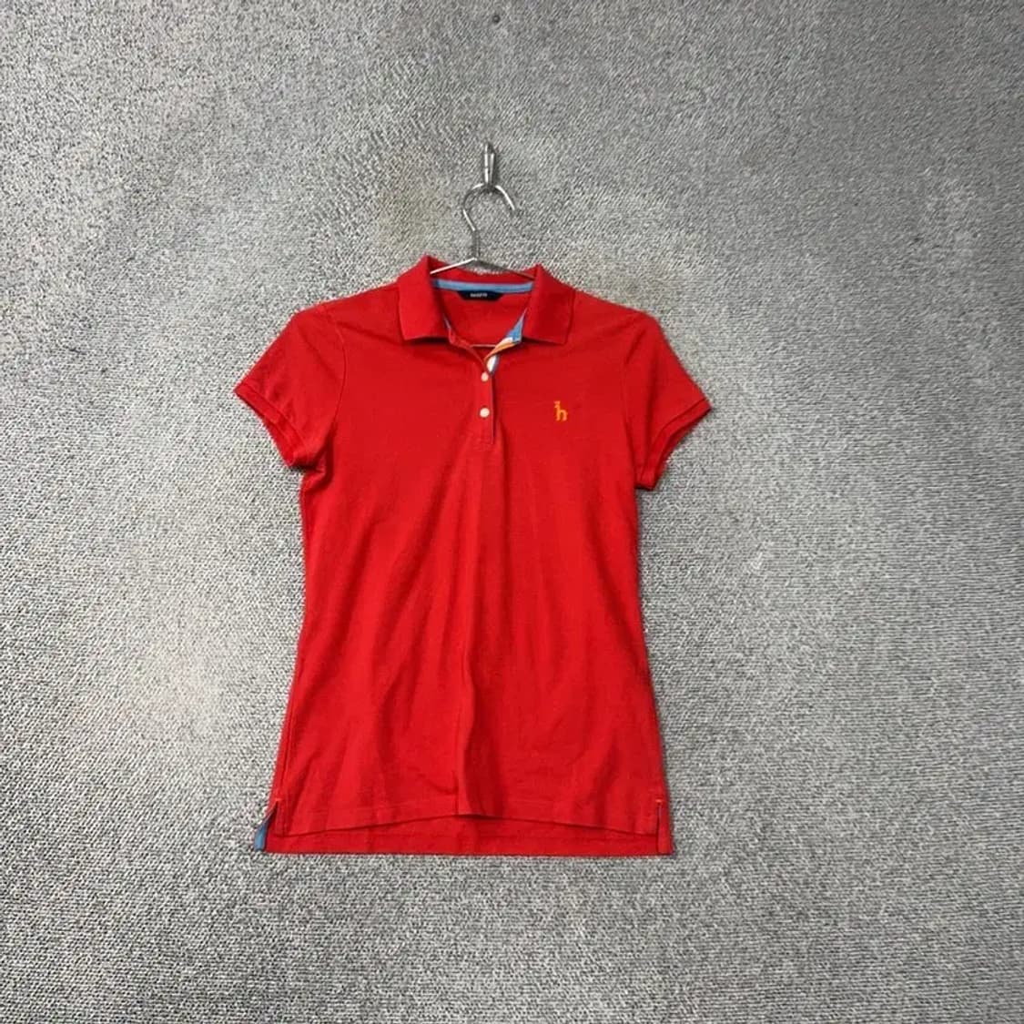 해지스 레드 로고 여성 반팔 카라티 85-160 상품이미지1