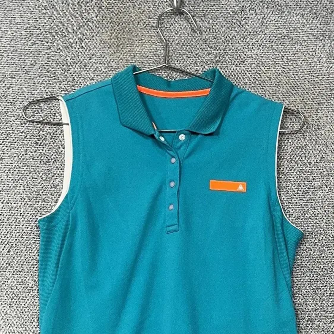 아디다스 블루 로고 기능성 카라 나시 90 상품이미지3