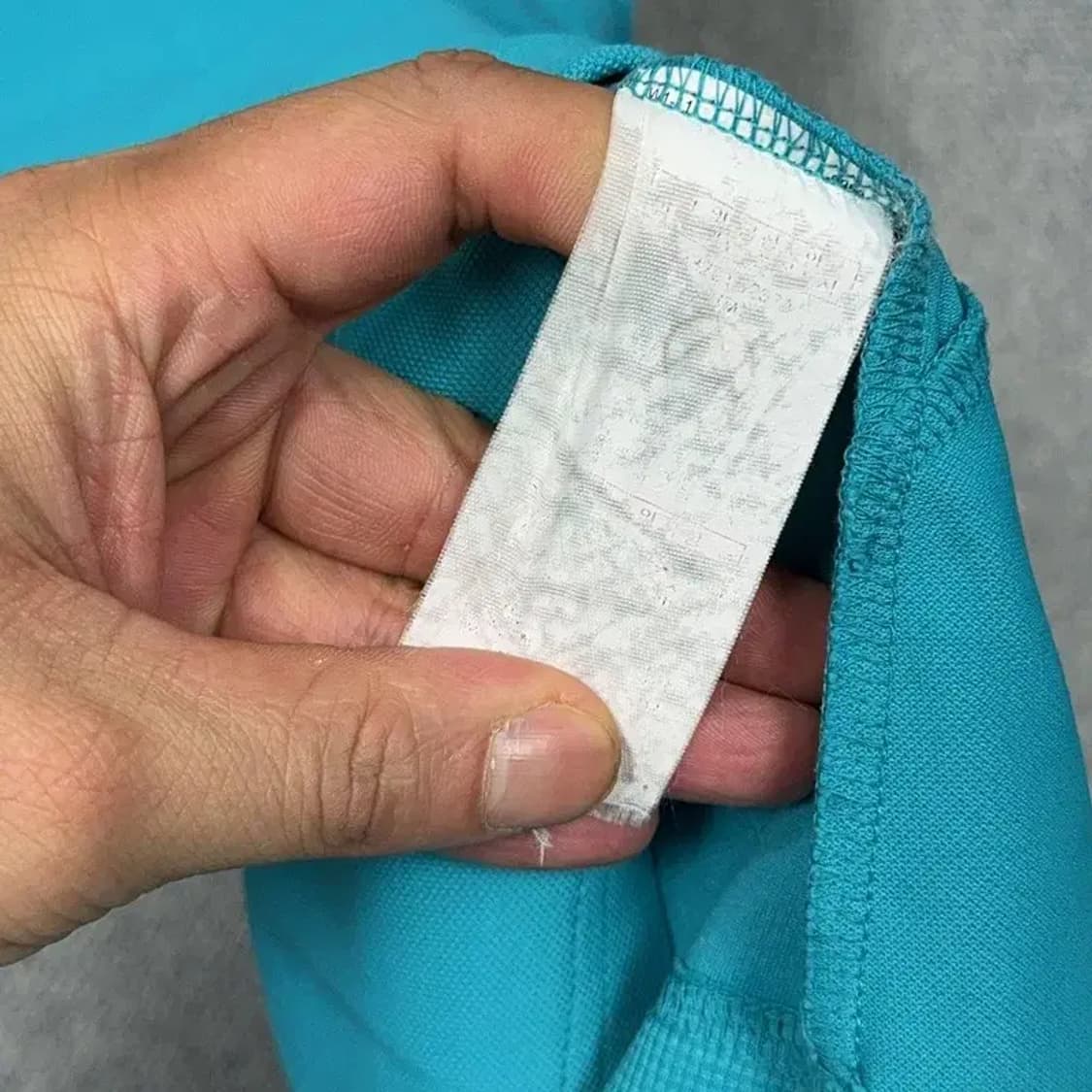 아디다스 블루 로고 기능성 카라 나시 90 상품이미지5