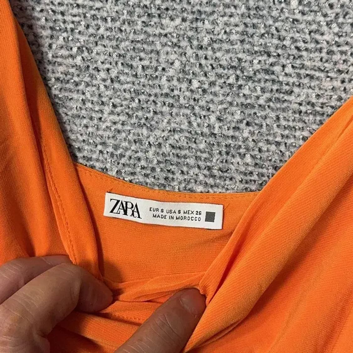 자라 오렌지 여성 드레스 원피스 S 상품이미지3