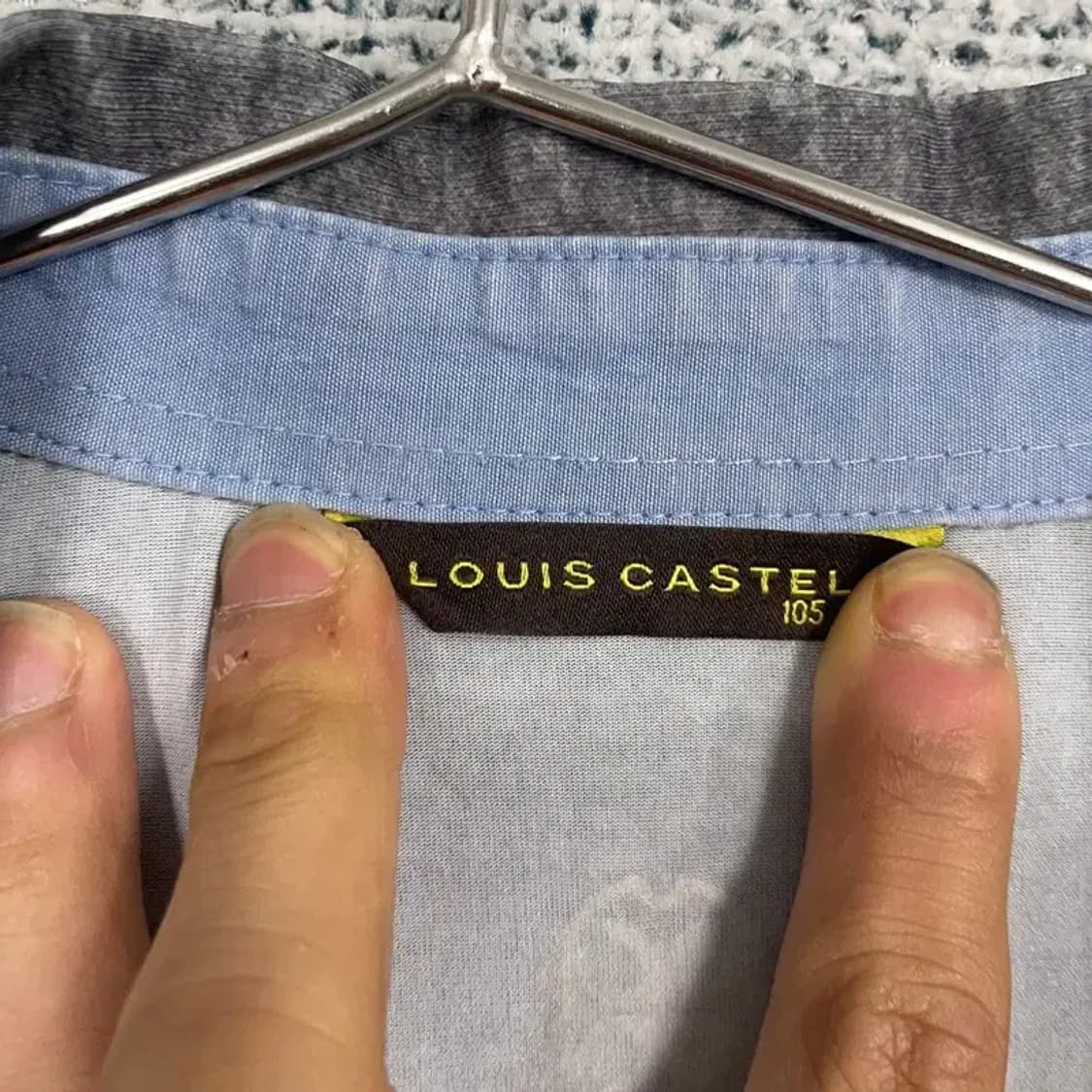 루이까스텔 그레이 로고 골프 기능성 반팔 카라티 105 상품이미지5