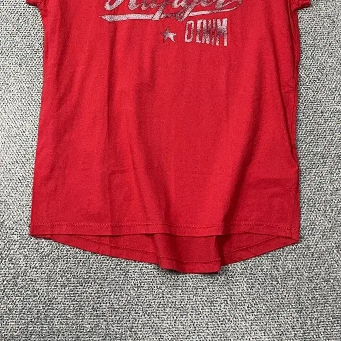 타미힐피거 Y2K 프린팅 빈티지 여성 숏 반팔티 XS-S 상품이미지4