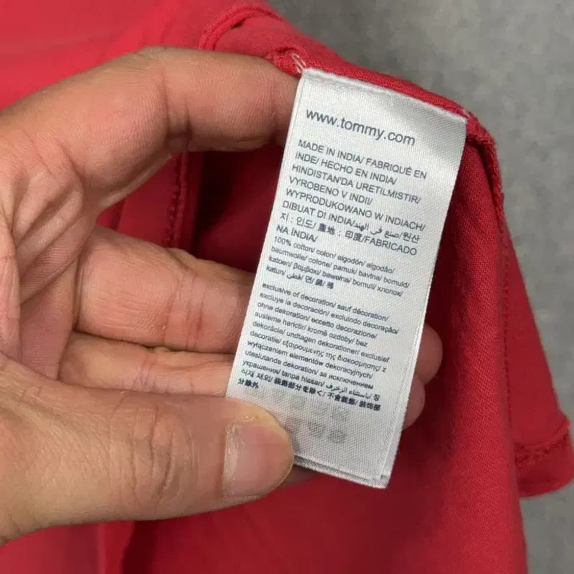 타미힐피거 Y2K 프린팅 빈티지 여성 숏 반팔티 XS-S 상품이미지6