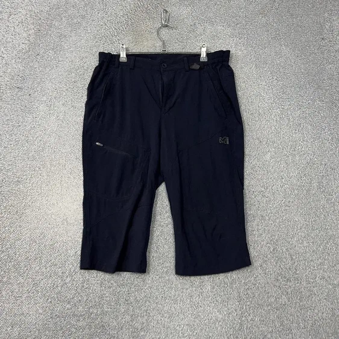 밀레 네이비 로고 남성 등산 기능성 반바지 85 상품이미지1