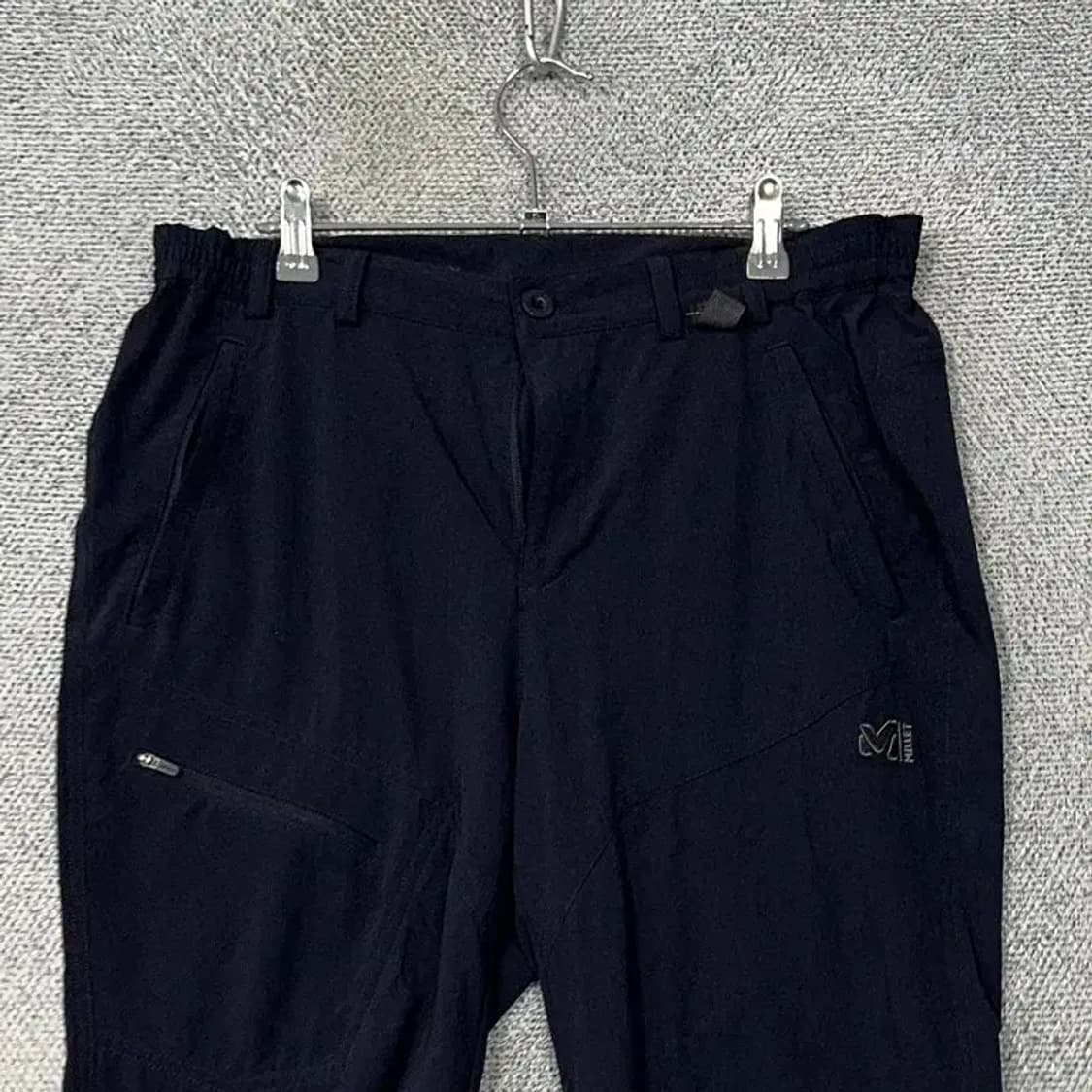 밀레 네이비 로고 남성 등산 기능성 반바지 85 상품이미지3