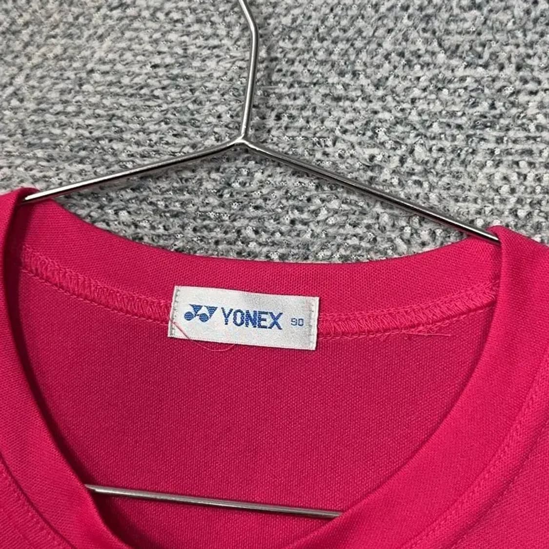 요넥스 프린팅 핑크 여성 기능성 반팔 티 90 상품이미지3