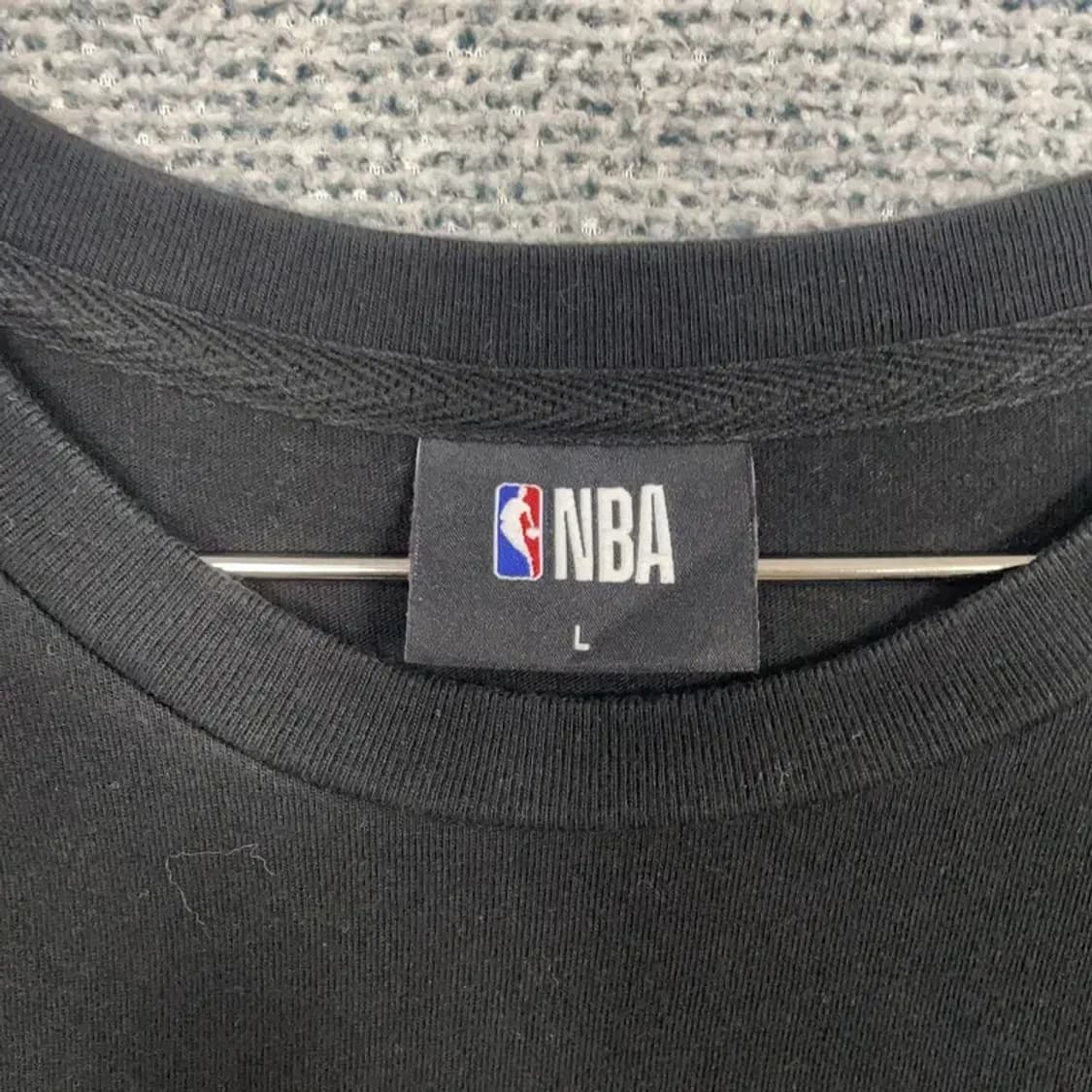 NBA 심플 박스 로고 네이비 캐주얼 반팔티 L 상품이미지5