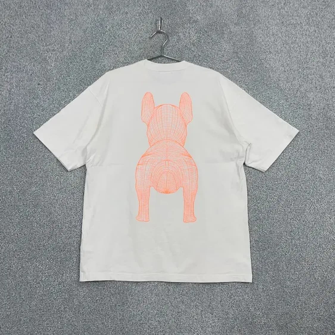 라이프워크 프린팅 화이트 오버핏 반팔티 L 상품이미지2