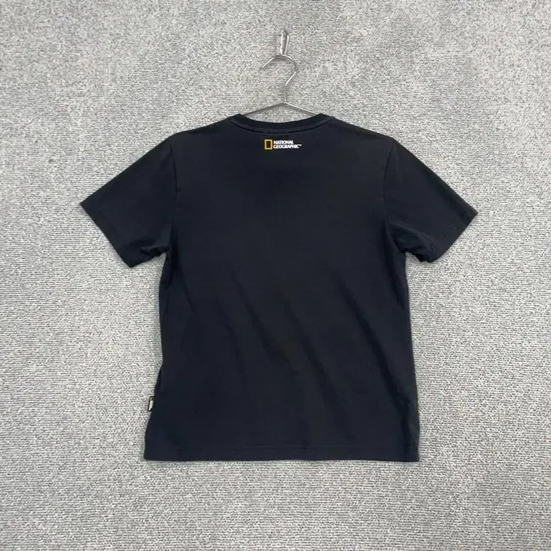 내셔널지오그래픽 블랙 캐주얼 로고 반팔티 S 상품이미지2
